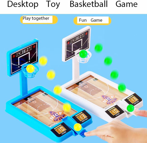 2 PACK Basketball Game Toys, Tabletop Shooting Game for Kids and Adults, Office Desk Games