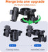 Elecphbo 4-in-1 360 Universal Stroller Cup Holder Adjustable Single/Double Cup & Phone Holder, Rotatable, Anti-Slip