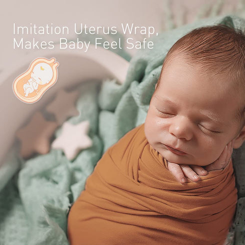 Newborn Baby Swaddle Blanket Unisex Swaddle Wrap Soft Silky Muslin Swaddle Blankets Neutral Receiving Blanket for Newborn Boys and Girls Large 47 x 47 inches(120x120cm) (Claybank) by Knirose