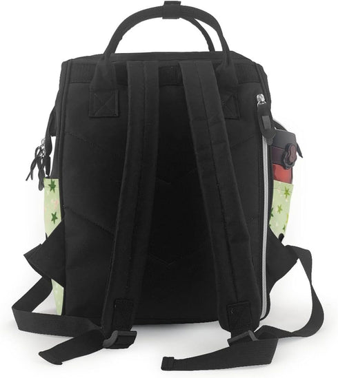 FHEDVBN Backpack Mummy Backpacks Daypack cute panda star Diaper Bag for Women Multifunction Waterproof for Mom Dad