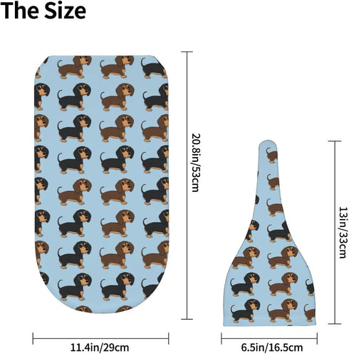 Set KiuLoam Cartoon Funny Cute Dachshunds Dog Newborn Swaddle Blanket with Hat Soft Baby Receiving Blankets Baby
