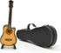 Miniature Guitar with Stand and Case - Mini 6 Strings Acoustic Cutaway Guitar Model for Home Decoration (Wood)