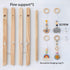 ToyKing 4 Wooden Baby Play Gym with Hanging Bar, Gym Toys and Natural Pine Wood, Perfect for Infant Development