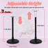 MEIJIAYOU 4PCS 15, 16, 17, 18, 19, 20, 21 inch 2" 4",Black Doll Stand Compatible with American Girl Accessories,Fit