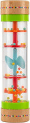 Musfunny Rainmaker Baby Rain Stick Toys, 8 inch Sensory Rattle for Babies, Colorful Musical Instrument