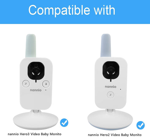 HOLACA Flexible Mount for nannio Baby Monitor - Crib Mount for Hero2 Hero3 Philips Avent SCD843/37, Twist Versatile Kit