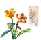 MEIEST Mini Building Blocks Flower Bouquet Plant Model Set,Creative DIY Artificial Flowers Botanical
