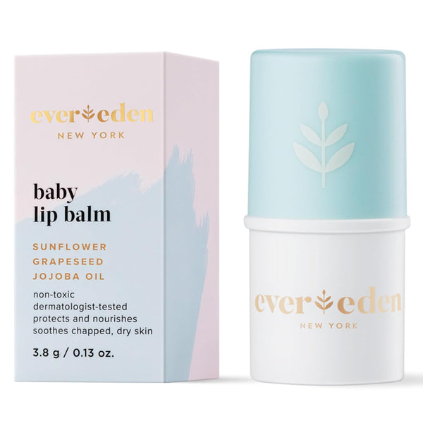 Evereden Baby Lip Balm, 0.13 oz, Clean Baby Care, Non-toxic and Fragrance Free