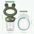 Haakaa Baby Fruit Food Feeder & Mini Freezer Nibble Tray Combo - BPA Free Silicone for Infant Feeding