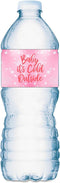 20 Baby Water Bottle Labels, Pink Its Cold Outside, Waterproof Wrappers, Baby Shower Decorations, Set of 20, Its a Girl