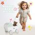 Wooden Baby Push Walker for 1 Year Old and Up, Toddler Shopping Cart Push Toys for Boys and Girls, White