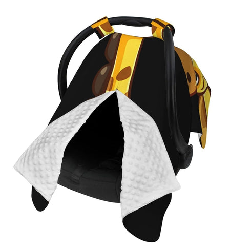 Zhbvncp Giraffe Funny Cute Baby Car Seat Cover & Breastfeeding Nursing Cover -