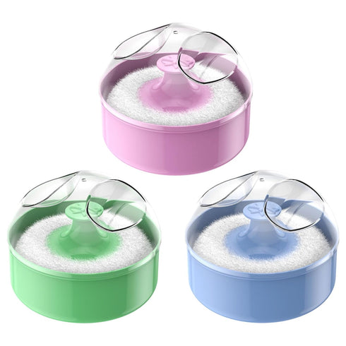 Ldbuejiaja Powder Puff with Case Infant Body Powder Puff Empty Loose Powder Box Body Cosmetic Powder Puff
