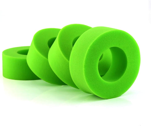 1.9 Tire Inserts Soft Outer Foam Inserts, 4 Pcs for 1.9inch Wheel Tires RC Crawler Axial SCX10 90046 TRX4 (Green)
