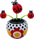 Red Solar Dancing Flower - Cute Power Flower for Car Decoration, Dashboard Swinging Doll, Home Ornament, Solar Power