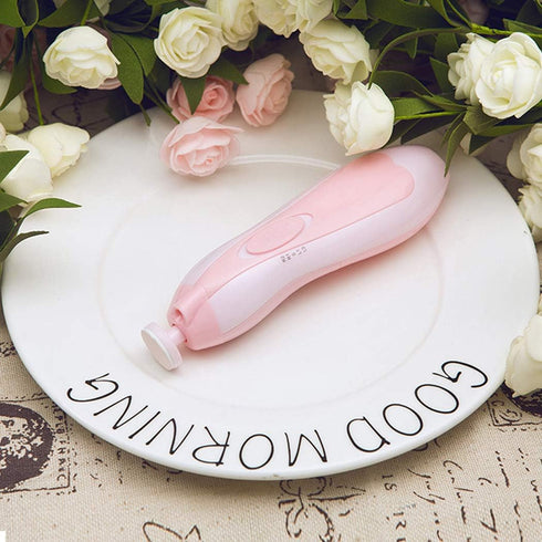 WEIKI Trimmer Newborn Safety Electric Nail Clipper Cutter Baby Nail Manicure Pedicure Clipper Cutter Scissors Pink