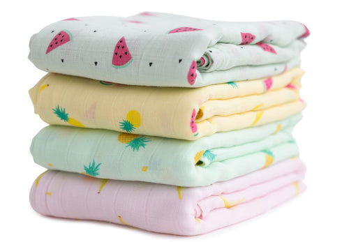 CuddleBug Swaddles for Newborns - 100% Muslin Cotton Baby Swaddle Blanket, Soft