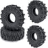 4Pcs 1.0" Crawler Tires Soft Rubber Wheels Tires 62mm for 1/24 Axial SCX24 Deadbolt Bronco RC Crawler Car (c)