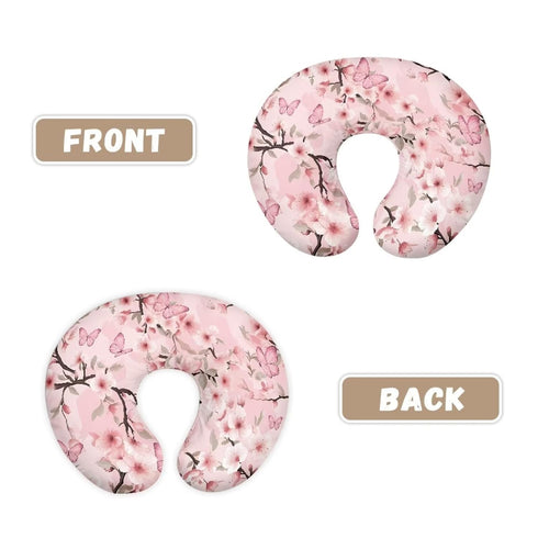 Hechitok Butterfly Cherry Blossom Nursing Pillow Cover Breast Feeding Pillow Support Positioner Lounger Slipcover