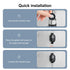 Javjicy Shower Thermometer,Water-Powered Shower Head LED Temperature Display,Smart Instant Read Digital Bath