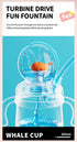 Tictoyo 2025 360 (A1) Drinking Cup with Whale Squirt Kids Weighted Sippy Cups No Spill Cute Water Bottle with Lids
