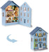 TuKIIE DIY Miniature Dollhouse Kit with Furniture, 1:32 Scale Creative Room Opened