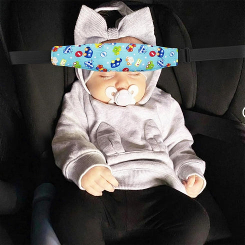Naturahand 2PCS Baby Head Support Band for Stroller Car Seat, Head Holder Neck Relief Strap Headrest for Sleeping