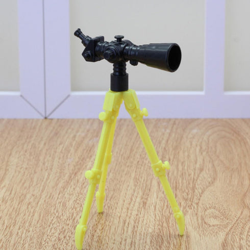 NUOBESTY 12Pcs Miniature Telescopes with Tripod, Dollhouse Mini Telescope Model Toys for Educational Decor (Random