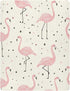 SUABO Summer Pink Flamingo Crib Sheets Stretchy Portable Sheets for Baby Toddler Breathable Soft Crib Mattress Sheet