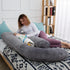 60 Inch Pregnancy Pillow for Sleeping, Extra Large U Shaped Body Pillow, Maternity Pillow for Pregnant Women
