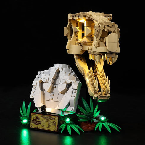 Kyglaring LED Light Kit for Lego Jurassic World, Indominus Rex Lighting Kit Compatible with Lego 76964 - No T Rex Model