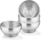 LIANYU 12oz Stainless Steel Bowls for Kids - 4 Pack Double-walled Insulated Feeding Bowls, Dishwasher Safe