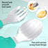 Deejoy Toddler Utensils Set, Stainless Steel Spoon and Fork for Kids, Self Feeding Flatware with Travel Safe Case