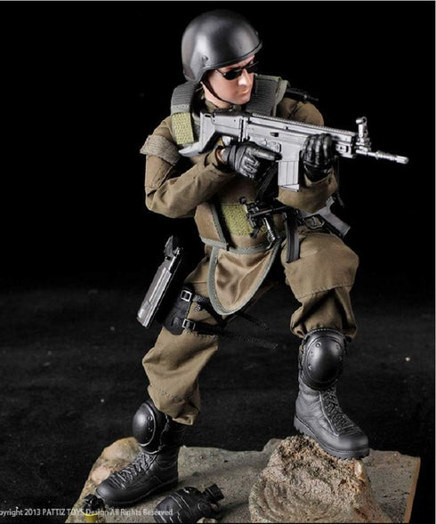 BJPEY 7Buy 12in 1:6 Action Figures Toy Stand Bendable Soldier Model Toy (Medic)