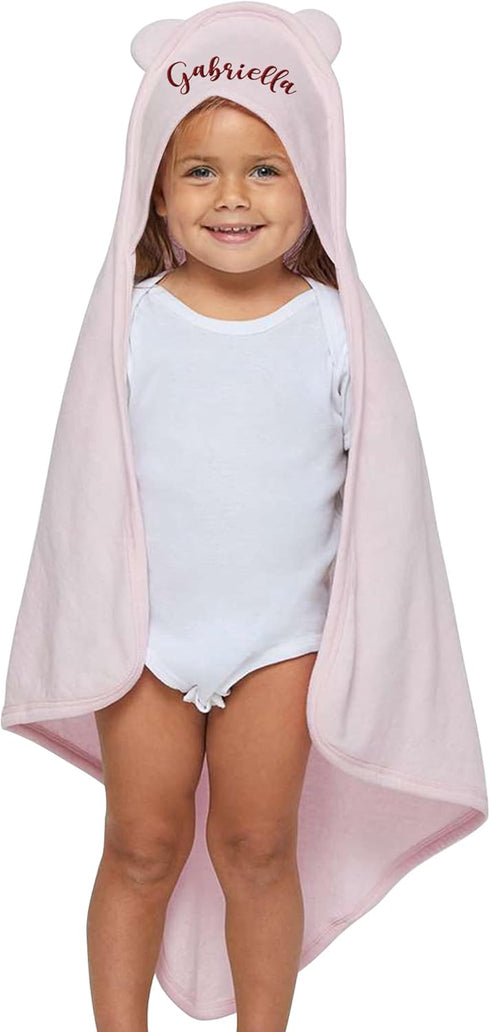 Customizable Hooded Baby Bath Towel with Ears