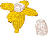 Kids Adult Fruit Micro Building Blocks Set for Home and Office Decoration KLJM-10 (Banana, 526 Pcs) 8902