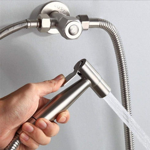 WIMPBLADB 304 SetSpray SetToilet Cloth Diaper Baby Shower Spray Attachment - Stainless SteelSpray Gun Head Bathroom