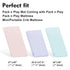 Pack 1 Pack Pro Goleem Muslin n Play Sheets for Boys and Girls, Soft Breathable Cotton Fitted Mini Crib Sheets, Neutral