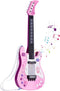 Jakeloo Kids Guitar, Toddler Electric Guitar Toy with Strap, Ideal for 3-8 Year Old Boys Girls (Pink)
