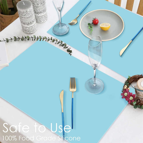 Extra Large Silicone Mats, Food Grade Thick Silicone Pad for Crafts, Kids Placemat, Kitchen Counter Mat for Baking