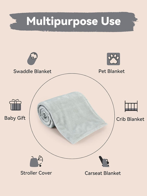 50x60 Inches TILLYOU Toddler Fleece Blanket Soft and Warm Baby Blankets for Boys and Girls Blanket for Baby Infant