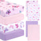 Mixweer 4 Pack Butterfly Baby Crib Sheet Set for Girls Standard Size