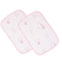 2pcs Pack Monvecle Baby Infant Waterproof Cotton Changing Pads – Washable Reusable Diapers Liners Mats, Pink Bear
