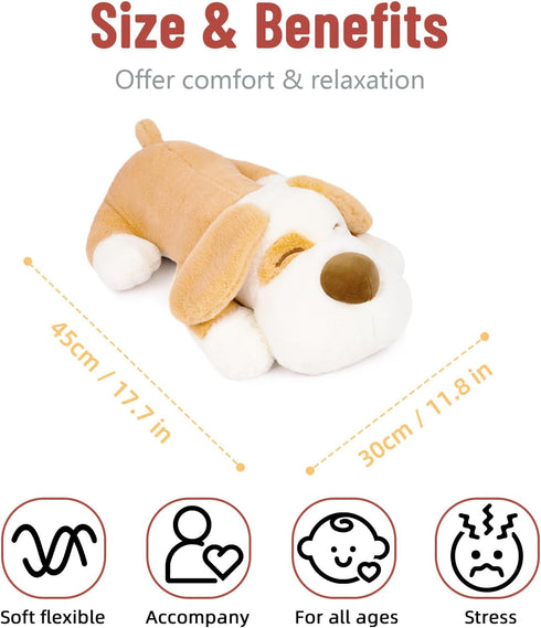 18" 3lb Niuniu Daddy Weighted Dog Stuffed Animal for Kids & Adults, | Weighted Plushies Pillow for Sleeping