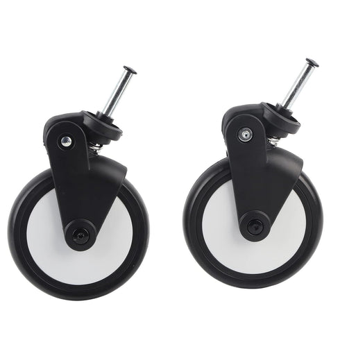 Baby Strollers Rubber Wheels 13cm Front Wheel Set for Vovo Wheel Kids Carriage with Tools (Pair of Front Wheels)