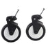 Baby Strollers Rubber Wheels 13cm Front Wheel Set for Vovo Wheel Kids Carriage with Tools (Pair of Front Wheels)