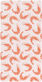 KEIGE Shrimp Seafood Fitted Crib Sheet for Girls and Boys,Soft Breathable Cotton Pack