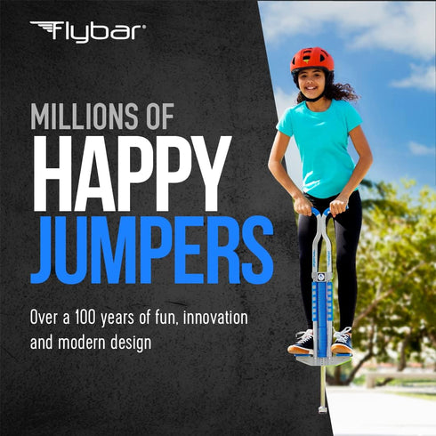Flybar Master Pogo Stick for Ages 9+, 80 to 160 lbs, Easy Grip Handles, Anti-Slip Pegs, Outdoor Toys