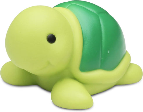 DolliBu Sea Turtle Bath Buddy Squirter – Floating Green Rubber Bath Toy for Toddlers, Fun Water Squirting Play