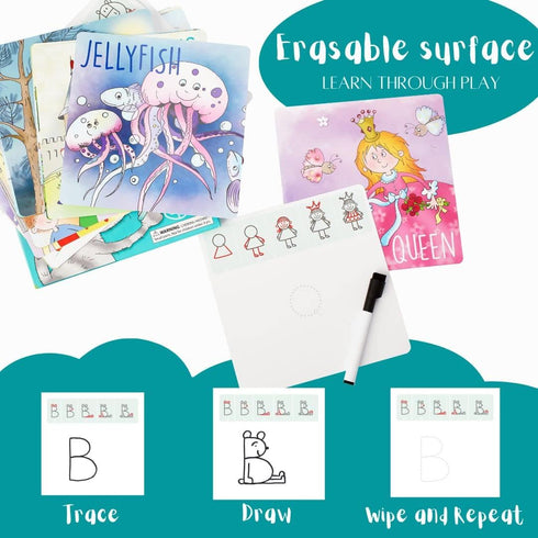 Drawing with Alphabet Learning Letters Tracing Set – Educational Game for Preschool Kids 3-6 Years Old